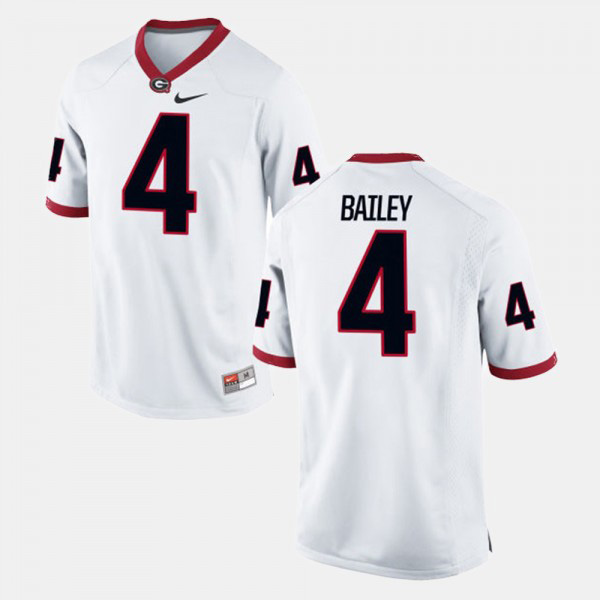 Men's #4 Champ Bailey Georgia Bulldogs Alumni Football Game Jersey - White